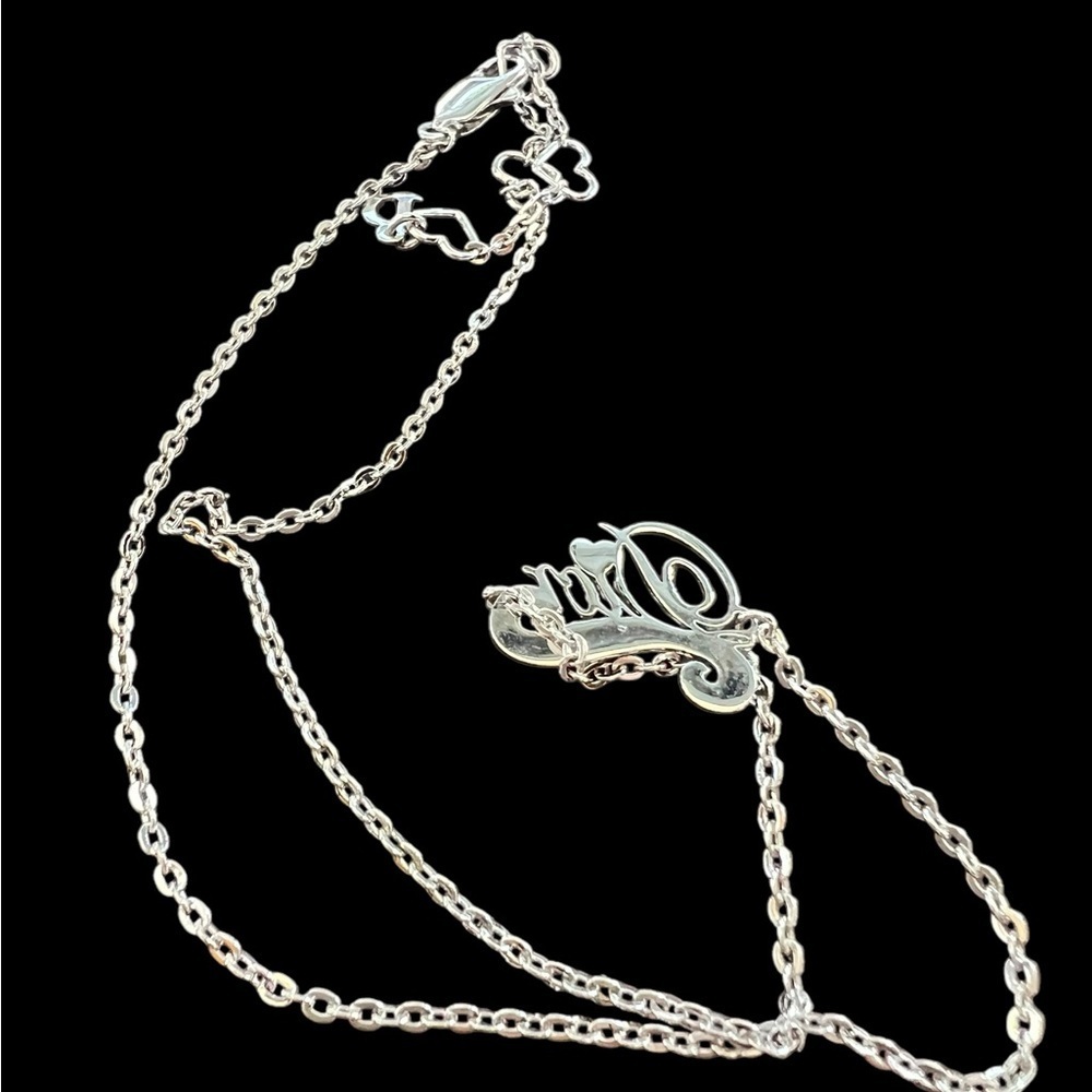 Dior Silver Script Necklace - Picture 4 of 12